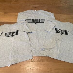 Top Gun Matching family mom dad kids T-Shirts graphic tees gift